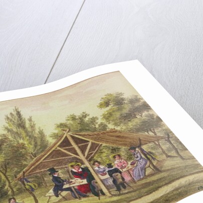 Afternoon tea at a tavern from the journal of Carl Baumann written 1813-25, 1822 by Franz Paumgarrten