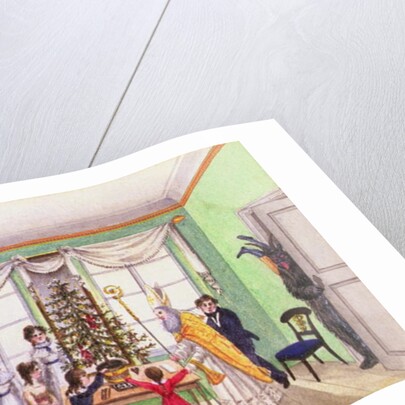 Krampus and St. Nicholas from the journal of Carl Baumann written 1813-25 by Franz Paumgarrten