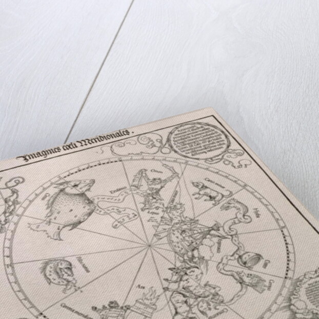 Map of the Southern Sky, with representations of constellations by Albrecht Dürer or Duerer