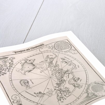 Map of the Southern Sky, with representations of constellations by Albrecht Dürer or Duerer