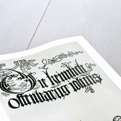 Inscriptions in Gothic script by Albrecht Dürer or Duerer