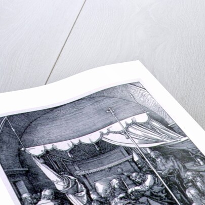 The Death of the Virgin from the 'Life of the Virgin' series, engraved 1510, pub. 1511 by Albrecht Dürer or Duerer