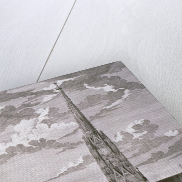 View of St. Stephan's Cathedral, Vienna engraved by George-Daniel Heumann by Salomon Kleiner