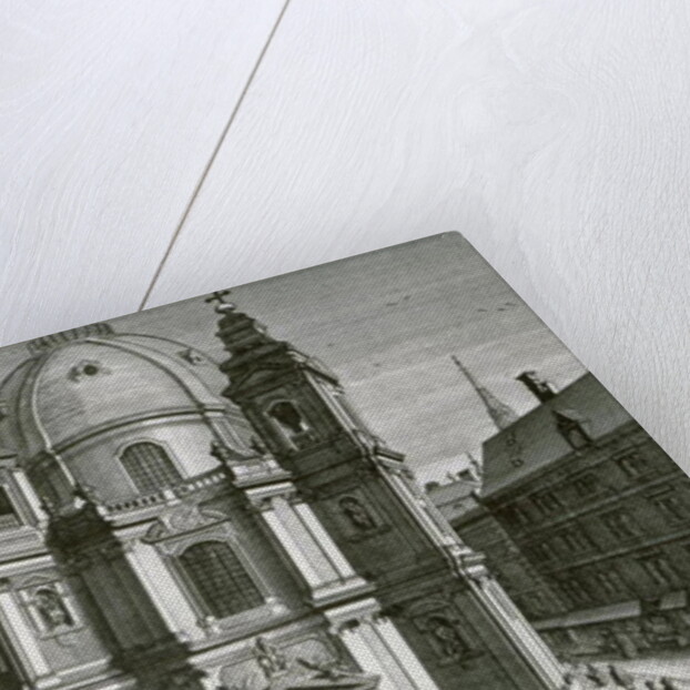 View of the Peterskirche, Vienna engraved by Johann Bernard Hattinger by Salomon Kleiner