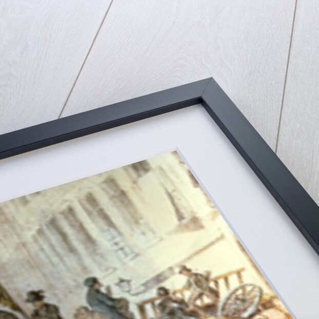 Barricades in Marzstrasse, Vienna, 1848 by Edouard Ritter