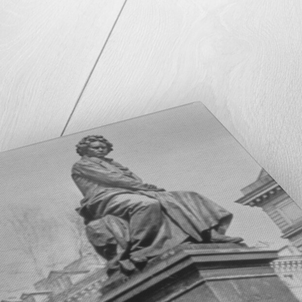 Monument to Ludwig van Beethoven, the composer seated on a pedestal above figures alluding to the Ninth Symphony, by Kaspar Ritter von Zumbusch, 1880 by Austrian School