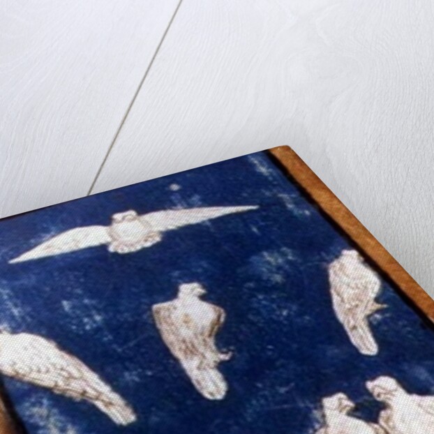 Birds of Prey in flight and on perches, one of a set of playing cards depicting scenes of courtly hawking, Upper Rhein Area, c.1440-45 by Konrad Witz