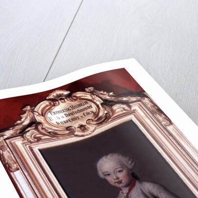 Maximilian youngest son of Francis I and Maria Theresa of Austria later Archbishop-elector of Cologne, 1762 by Jean-Etienne Liotard