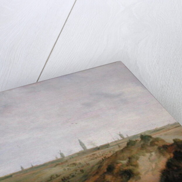 Landscape with a view of Ostend by Robert van den Hoecke