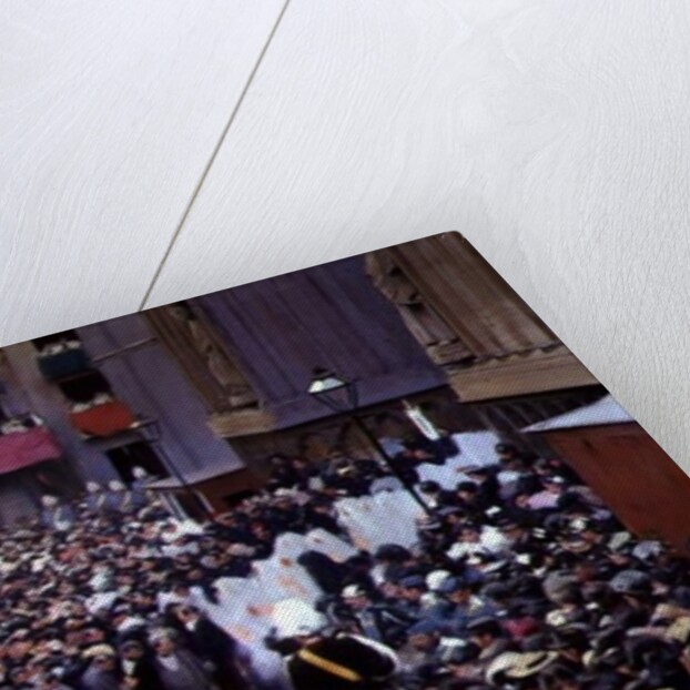 Corpus Christi procession leaving the Church of Santa Maria del Mar, 1898 by Ramon Casas i Carbo