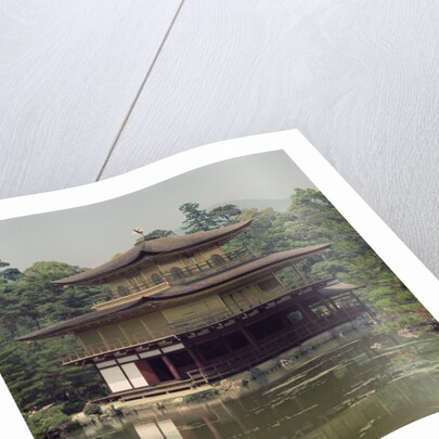 Kinkaku temple dedicated to the memory of the shogun Ashikaga Yoshimitsu 15th century by Japanese School