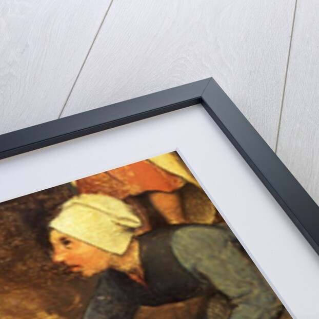 Children's Games: detail of a game throwing knuckle bones, 1560 by Pieter the Elder Bruegel