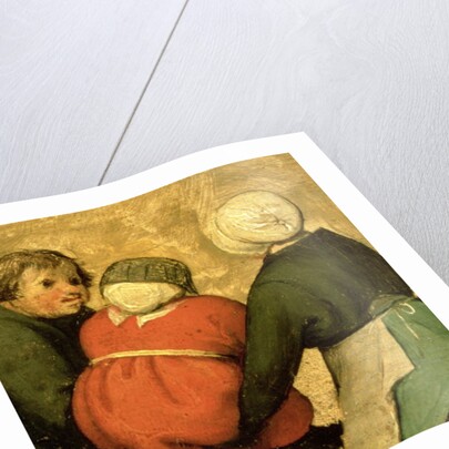 Children's Games: detail of a child carried by two others, 1560 by Pieter the Elder Bruegel