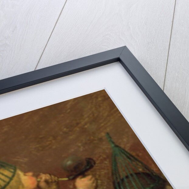 Children's Games: detail of left-hand section showing children making toys and blowing bubbles, 1560 by Pieter the Elder Bruegel