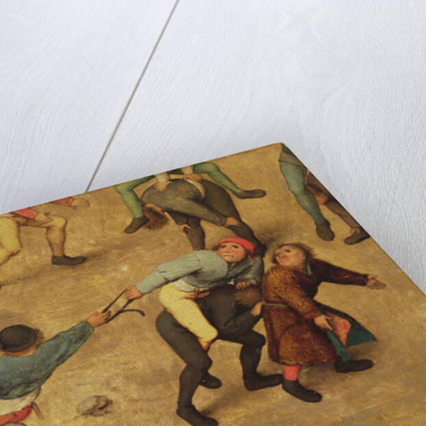 Children's Games: detail of children on piggy-back, 1560 by Pieter the Elder Bruegel