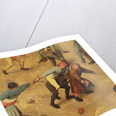 Children's Games: detail of children on piggy-back, 1560 by Pieter the Elder Bruegel