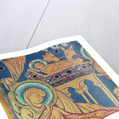 The Nativity, panel from the The Verduner Altar, 1181 by Nicholas of Verdun