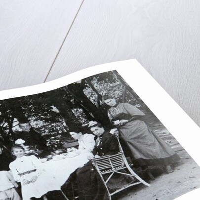 Family portrait of the author Leo N. Tolstoy by Russian Photographer
