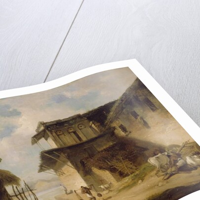 Bengal Village Scene, 1819-1821 by George Chinnery