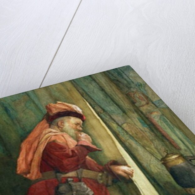 Falstaff 'I will esconce me behind the Arras' by Frederick William Davis