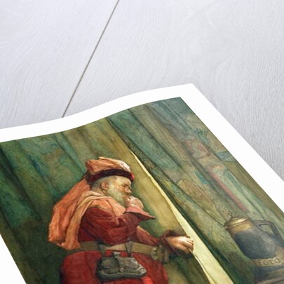 Falstaff 'I will esconce me behind the Arras' by Frederick William Davis