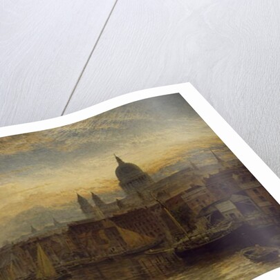 St. Paul's from the River Thames, 1877 by Henry Dawson
