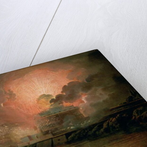 Firework Display at the Castel Sant Angelo, 1774-1778 by Joseph Wright of Derby