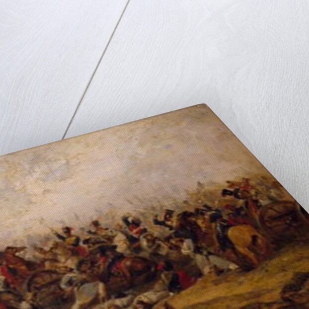 The Conflict at the Guns, Balaclava, 1854 by George Jones