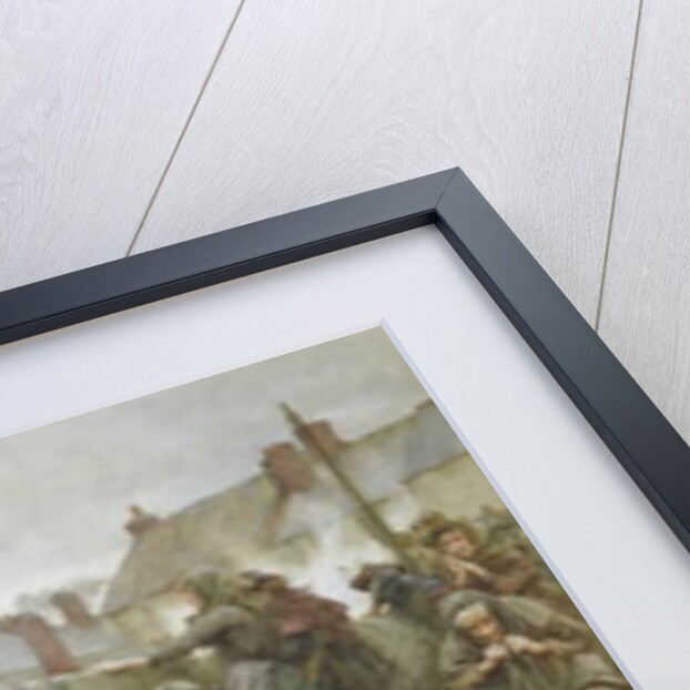 Disaster Scene in a Cornish Fishing Village, 1889 by Walter Langley