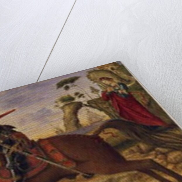 After Carpaccio - St George And The Dragon, 1885 by Charles Fairfax Murray