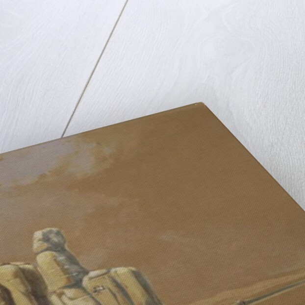 Colossi, Thebes, 1838 by David Roberts