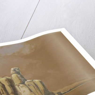 Colossi, Thebes, 1838 by David Roberts