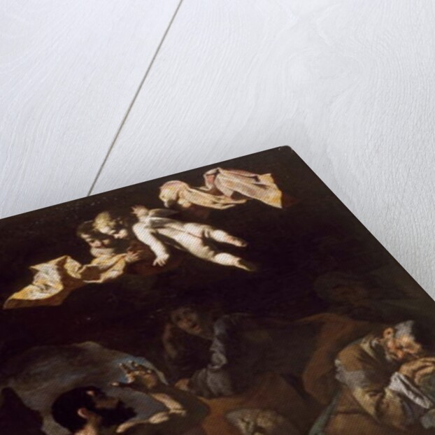 The Angel Appearing to the Shepherds, 1600-50 by Bassante Bartolomeo