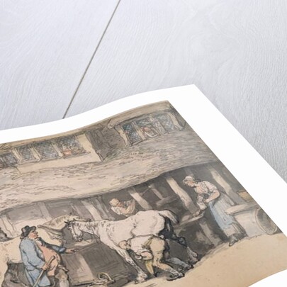 At the Forge, 1790 by Thomas Rowlandson