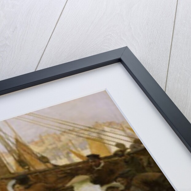 Departure of the Fishing Fleet, Boulogne, 1891 by Albert Chevallier Tayler