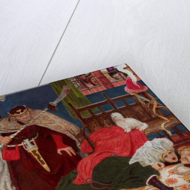 The Death of Sir Tristram by Ford Madox Brown