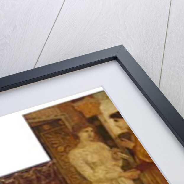 Cupid and Psyche - Palace Green Murals - Psyche's Sisters visit her at Cupid's House, 1881 by Edward Coley Burne-Jones