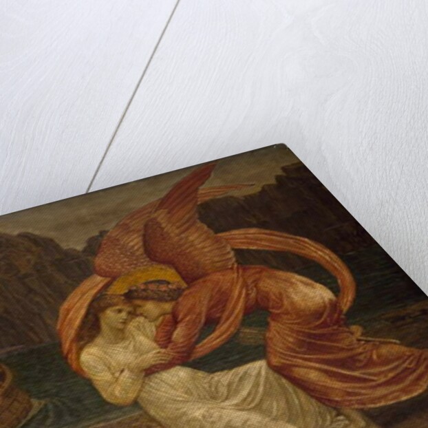 Cupid and Psyche - Palace Green Murals - Psyche receiving the Casket from Proserpine, 1881 by Edward Coley Burne-Jones