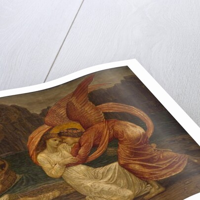 Cupid and Psyche - Palace Green Murals - Psyche receiving the Casket from Proserpine, 1881 by Edward Coley Burne-Jones