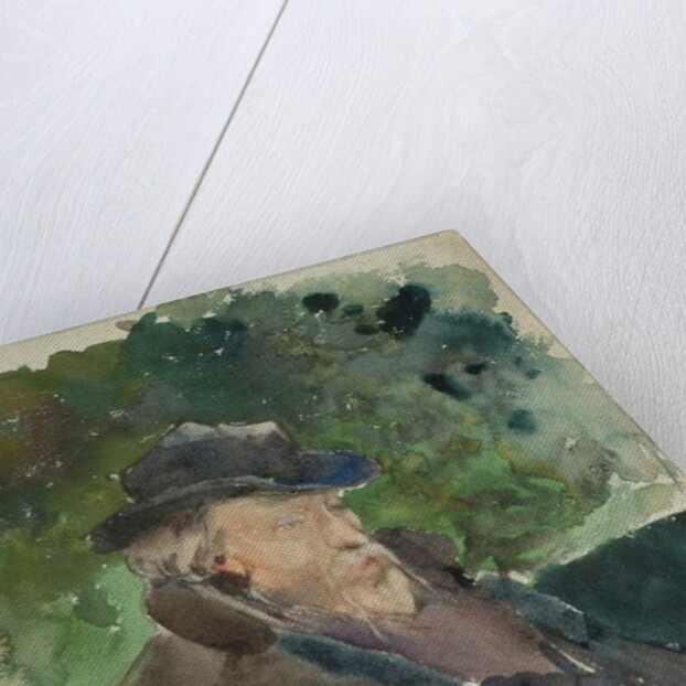 Sketch of Burne-Jones in a boat at Walton on Thames, 1880-1884 by Jules Bastien-Lepage