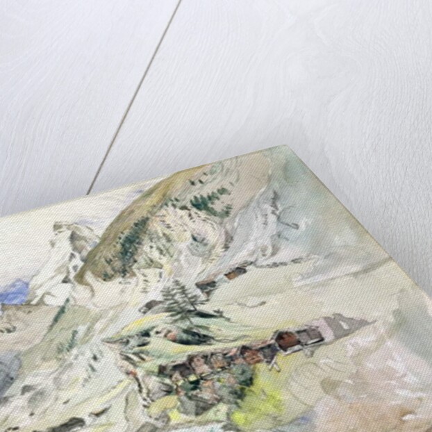 An Alpine Valley: The Matterhorn in the Distance by John Ruskin