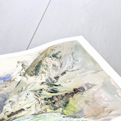 An Alpine Valley: The Matterhorn in the Distance by John Ruskin