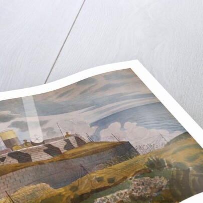 Searchlight at Dusk, October 1941 by Eric Ravilious