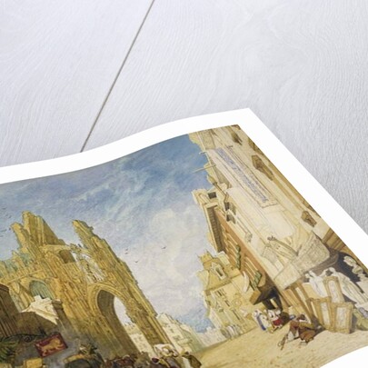 Street Scene at Alencon, Normandy, 1828 by John Sell Cotman