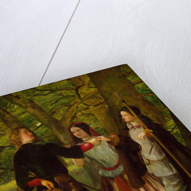 As You Like It - Act IV Scene I - Rosalind Tutoring Orlando in the Ceremony of Marriage or The Mock Marriage of Orlando and Rosalind, 1850 by Walter Howell Deverell