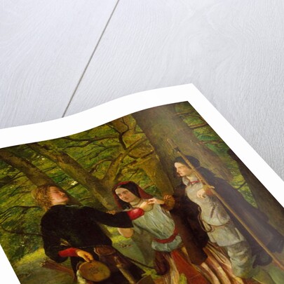 As You Like It - Act IV Scene I - Rosalind Tutoring Orlando in the Ceremony of Marriage or The Mock Marriage of Orlando and Rosalind, 1850 by Walter Howell Deverell