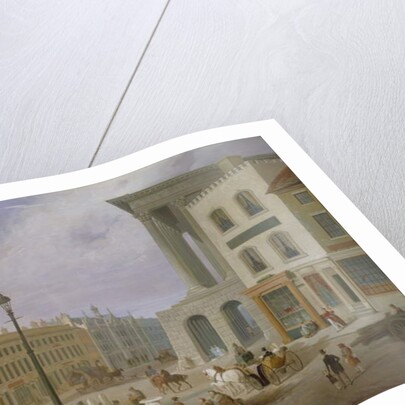 Birmingham Town Hall and Queen's College by Samuel Lines