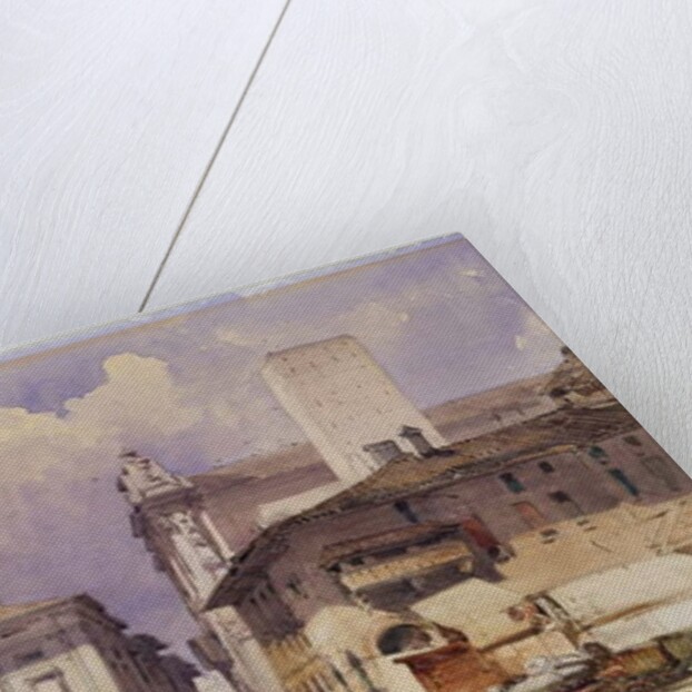 Via dell'Independenza with the Palazzo Comunale, Bologna, 1892 by William Callow