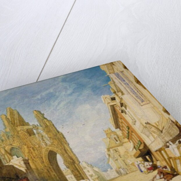 Street Scene at Alencon, Normandy, 1828 by John Sell Cotman