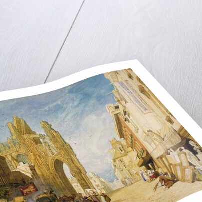 Street Scene at Alencon, Normandy, 1828 by John Sell Cotman